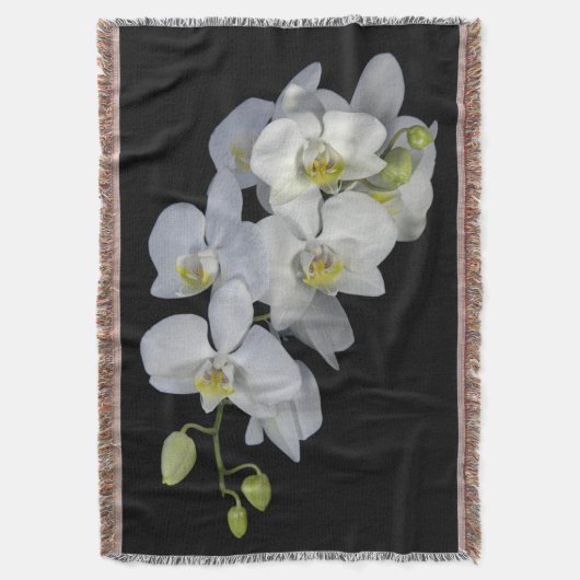 Orchid Garland Throw Blanket Deken (Voorkant Verticaal)