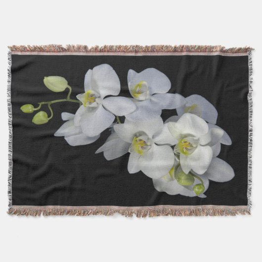 Orchid Garland Throw Blanket Deken (Voorkant)