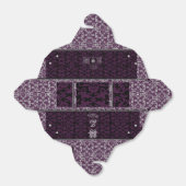 Orchid Gray Chinese Brocade Weddenschap Takeout Bedankdoosjes (Uitgevouwen)