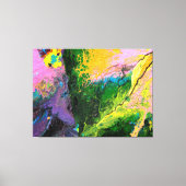 "Orchid in blooms #1", abstract, psychedelic Canvas Afdruk (Voorkant)