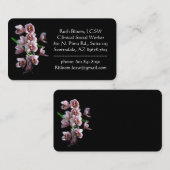 Orchid Insanity on Black Visitekaartje (Voorkant / Achterkant)