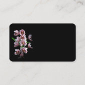 Orchid Insanity on Black Visitekaartje (Achterkant)