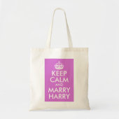 Orchid Keep Calm en Marry Harry Tote Bag (Voorkant)