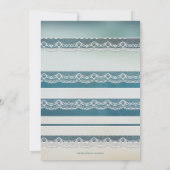 Orchid Lace Beach Destination Wedding Invitation Kaart (Achterkant)