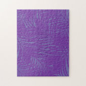 Orchid Lavender Paars Tropical Leaf Personalized Legpuzzel (Verticaal)