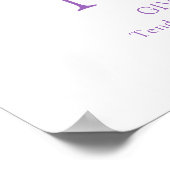 Orchid Letter N Nadia, aangepaste naam Poster (Hoek)