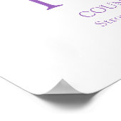 Orchid Letter P Paitlyn, aangepaste naam Poster (Hoek)