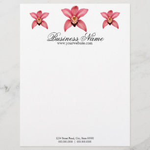 Orchid Letterhead Gepersonaliseerd Briefhoofd