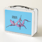 Orchid mantis cartoon illustratie (Achterkant)