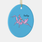 Orchid mantis cartoon illustratie keramisch ornament (Rechts)