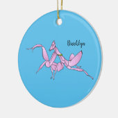 Orchid mantis cartoon illustratie keramisch ornament (Links)