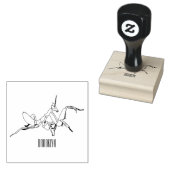 Orchid mantis cartoon illustratie 	rubberstempel (Gestempeld)