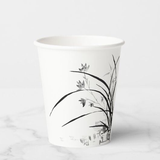 Orchid Nobility Papieren Bekers (Voorkant)