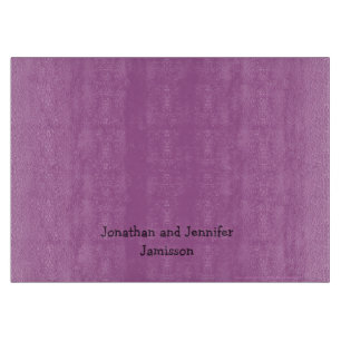 Orchid Paars Personalized Glass Cutting Board Snijplank