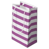 Orchid Paars Stripes Patroon Klein Cadeauzakje (Achterkant Gekanteld)