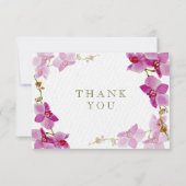 Orchid Paradise Floral Dank u wel kaarten (Achterkant)