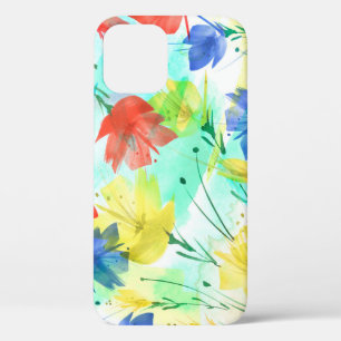 Orchid Poppy Peony Mode Boeket iPhone 12 Hoesje