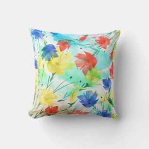 Orchid Poppy Peony Mode Boeket Kussen