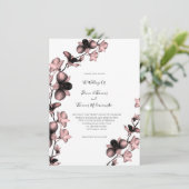 Orchid Sangria Tint Faire-part de mariage (Debout devant)