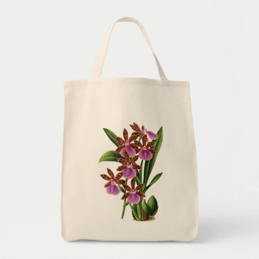 Orchid Shopping Canvas tas (Voorkant)