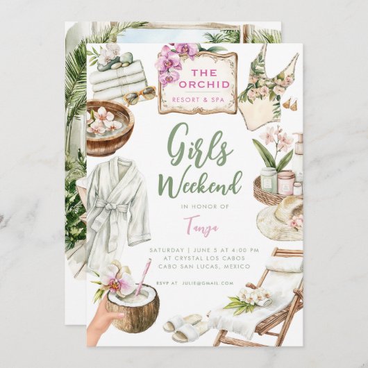 Orchid Spa Weekend Kaart (Voorkant / Achterkant)