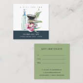 ORCHID STONE SPA MASSAGE THERAPY GIFT CERTIFICATE VIERKANTE VISITEKAARTJE (Voorkant / Achterkant)