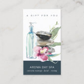 ORCHID STONE SPA MASSAGE THERAPY GIFT CERTIFICATE VISITEKAARTJE (Voorkant)