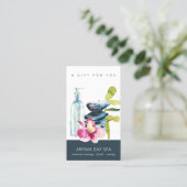 ORCHID STONE SPA MASSAGE THERAPY GIFT CERTIFICATE VISITEKAARTJE (Staand voorkant)