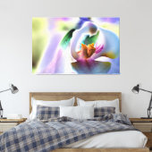Orchid Stretched Canvas Afdrukken (Insitu (Slaapkamer))