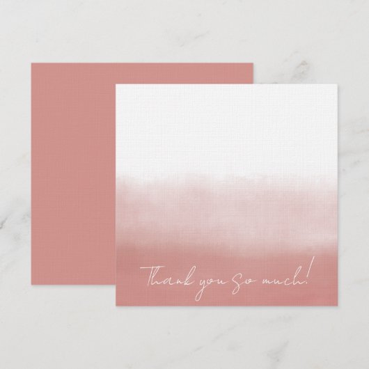 Orchid Watercolor Bedankkaart (Voorkant / Achterkant)