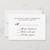 Orchid Wedding RSVP - Barnwood (Achterkant)