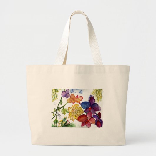Orchidée 40 sur un sac (Devant)