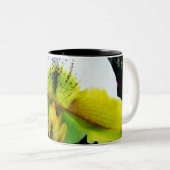 Orchidee 5 tweekleurige koffiemok (Voorkant rechts)