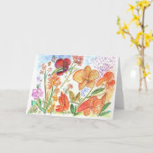 Orchidee 9 kaart (Gele Bloem)