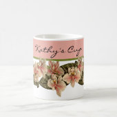  orchidee Afbeelding Monogram peach Koffiemok (Center)