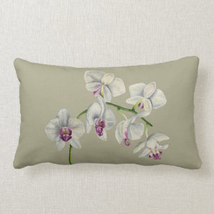 Orchidee Aquarel Schilderij Kussen