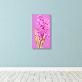 Orchidée art fleur violet toile rose imprimé (Insitu (Plancher de Bois))