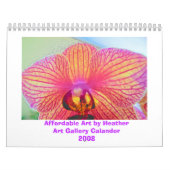orchidee, betaalbare kunst door HeatherArt Gallery Kalender (Hoes)