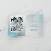 Orchidée blanche - Carte de remerciement photo (Intérieur)