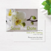 Orchidée blanche ・ Enregistrer la Mini carte Date (Bureau)