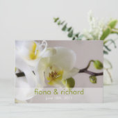 Orchidée blanche • Faire-part de mariage (Debout devant)