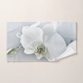 Orchidée blanche Phalaenopsis (Serviette à main)