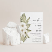 Orchidée blanche que nous faisons Faire-part de ma