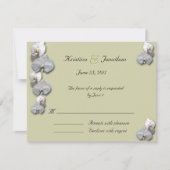 Orchidée blanche RSVP 5.5x4.25 Invitation (Devant)