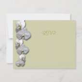 Orchidée blanche RSVP 5.5x4.25 Invitation (Dos)