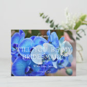 Orchidée Bleue Serez-Vous Mon Invitation D'Épouse (Debout devant)