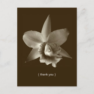 Orchidee bloem foto aangepaste bedankkaart briefkaart