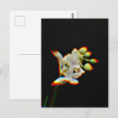 Orchidee Bloem Glow Effect Briefkaart (Voorkant / Achterkant)