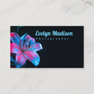 Orchidee bloem tegen zwarte gue65567 visitekaartje