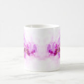 Orchidee bloem waterverf - roze wb 03 koffiemok (Center)